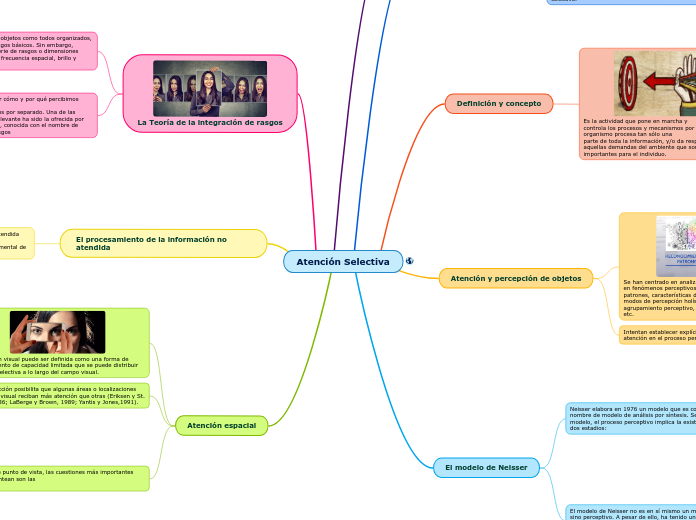Atención Selectiva - Mapa Mental