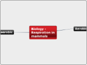 Biology - Respiration in mammals - Mind Map