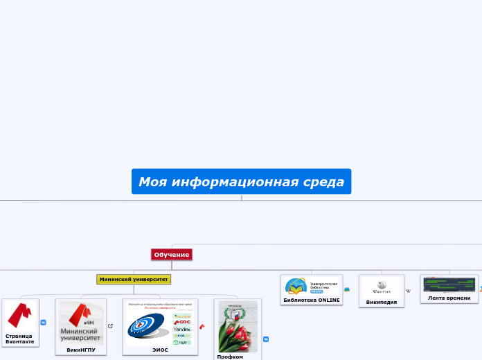 Моя информационная среда - Мыслительная карта
