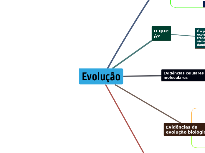 Evolução - Mapa Mental
