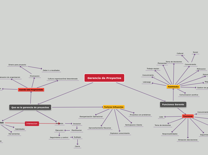 Gerencia de Proyectos 1 - Mind Map