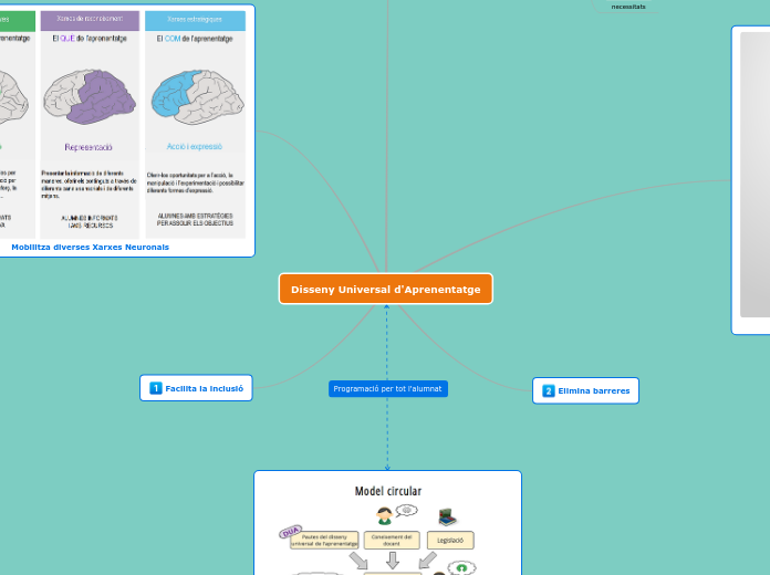 Disseny Universal d'Aprenentatge - Mind Map