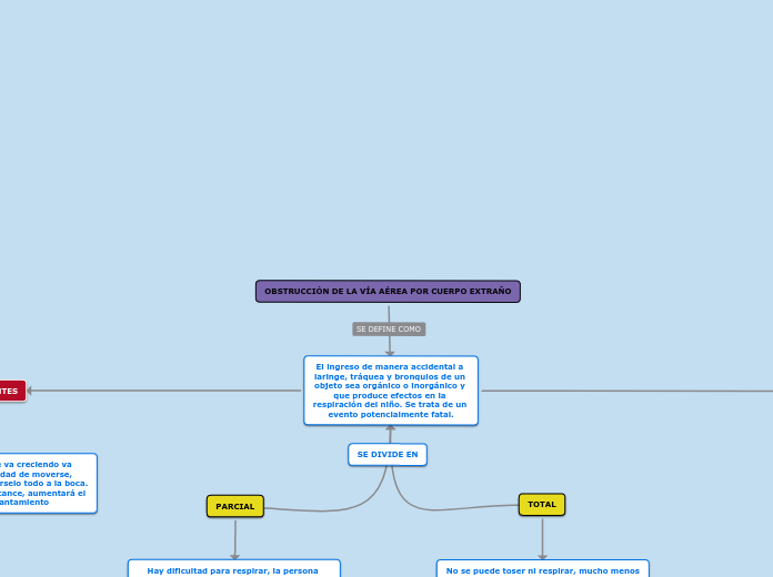 OBSTRUCCIÓN DE LA VÍA AÉREA POR CUERPO ...- Mapa Mental