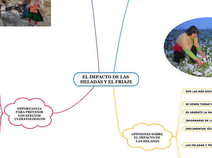 EL IMPACTO DE LAS HELADAS Y EL FRIAJE - Mapa Mental