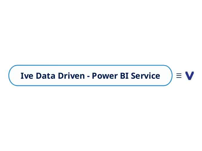 Ive Data Driven - Power BI Service - Mind Map