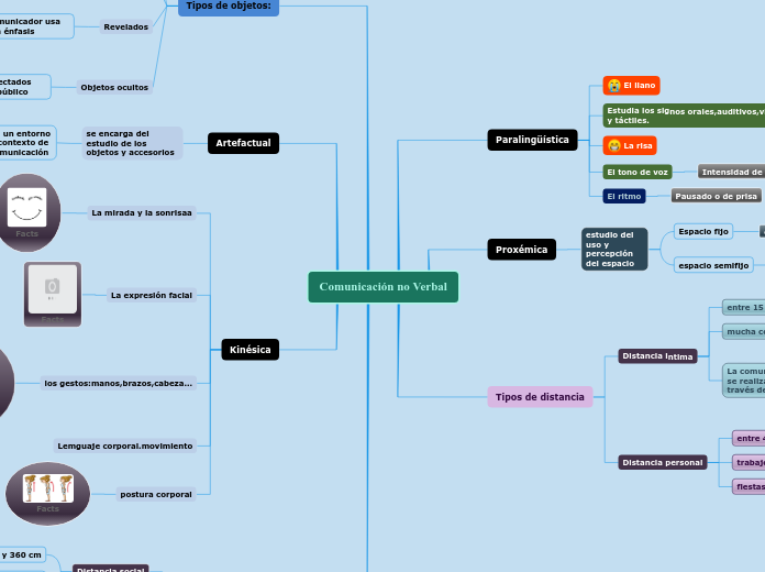 Comunicación no Verbal - Mapa Mental