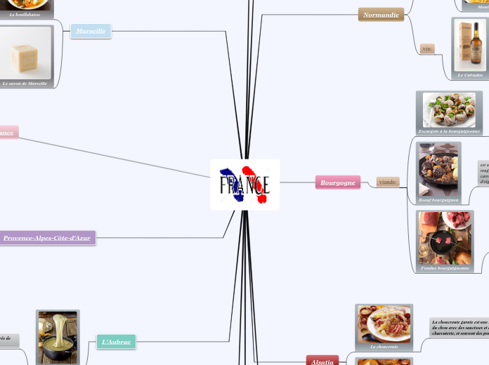 𝙻𝚊 𝙵𝚛𝚊𝚗𝚌𝚎 - Carte Mentale