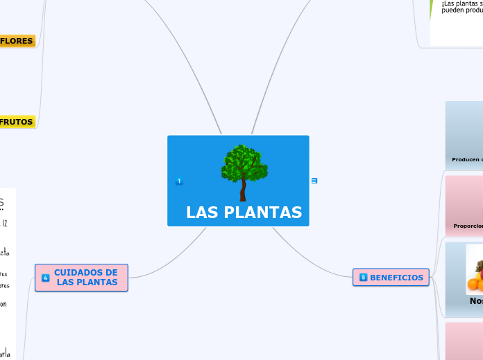 LAS PLANTAS - Mapa Mental