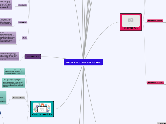 INTERNET Y SUS SERVICIOS - Mapa Mental