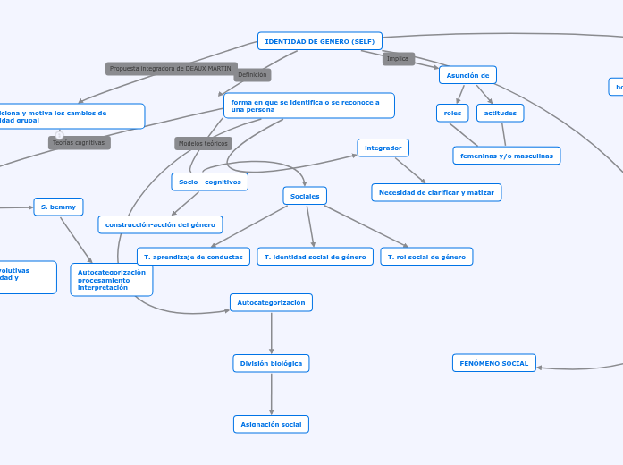IDENTIDAD DE GENERO (SELF) - Mapa Mental