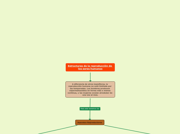 Estructuras de la reproducción de los s...- Mapa Mental