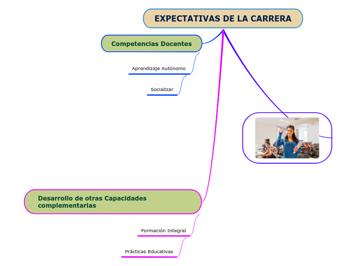 EXPECTATIVAS DE LA CARRERA - Mind Map