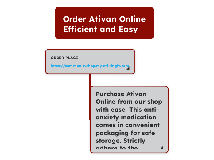 Order Ativan Online Efficient and Easy - Mind Map