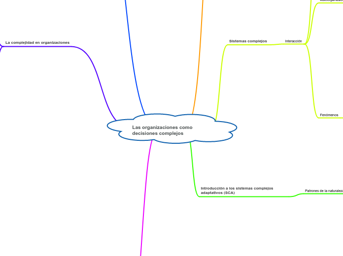 Las organizaciones como decisiones comp...- Mapa Mental