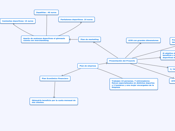 Plan de empresa - Mapa Mental
