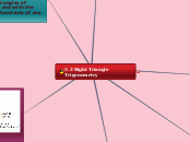 5.2 Right Triangle Trigonometry - Mind Map