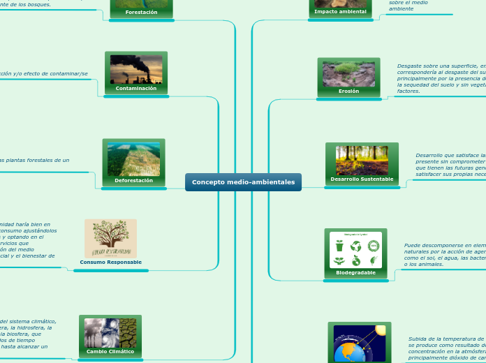 Concepto medio-ambientales - Mapa Mental
