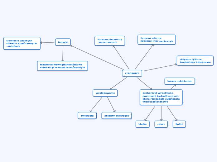 LIZOSOMY - Mind Map