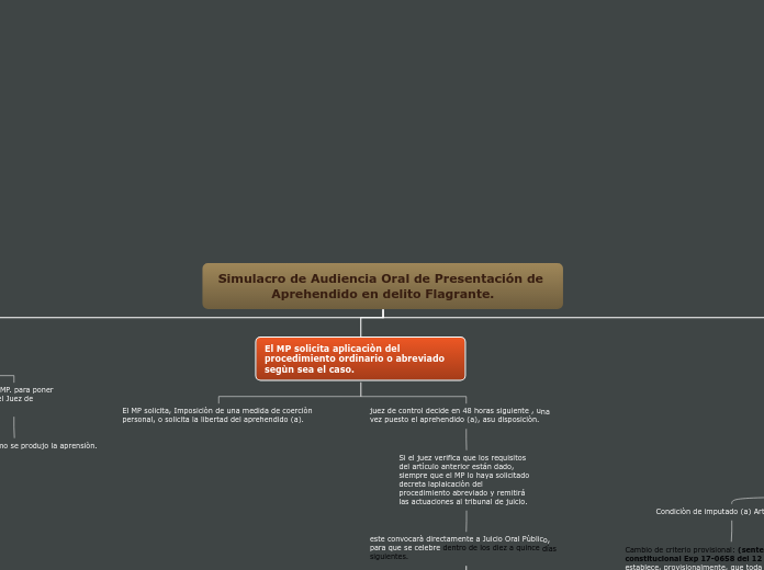 Simulacro de Audiencia Oral de Presenta...- Mapa Mental