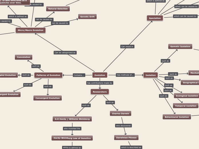 Evolution - Mind Map