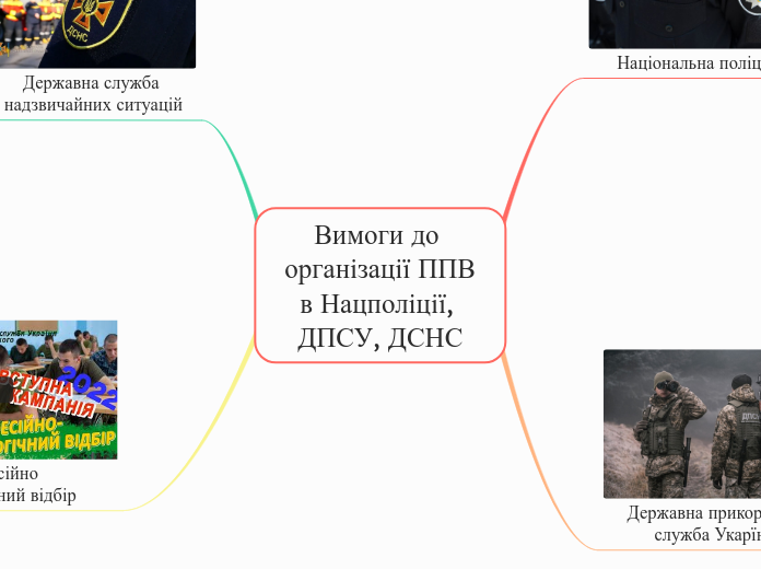 Вимоги до організації ППВ в Нацп...- Мыслительная карта