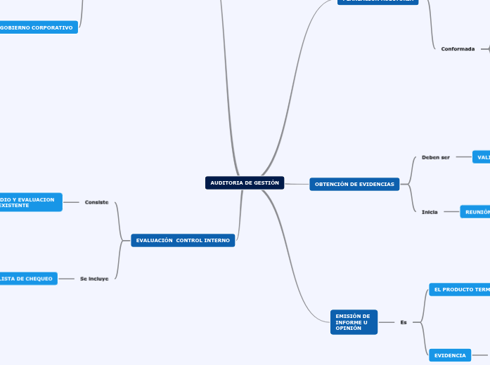 AUDITORIA DE GESTIÓN | Mapa mental Mindomo
