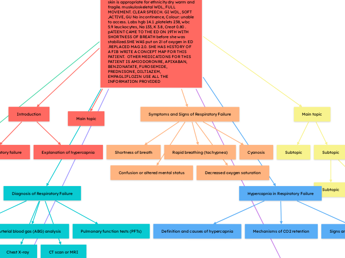 LW 88 YEARS OF age, code DNI/DNR ADM 2/19/...- Mind Map
