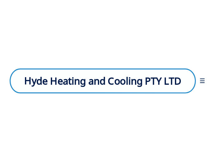 Hyde Heating and Cooling PTY LTD Mind Map