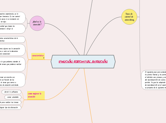 función ejecutiva: atención