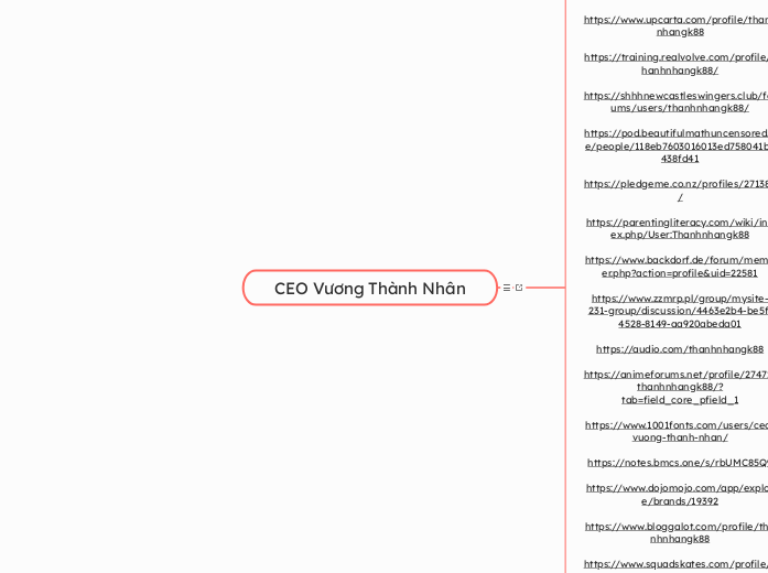 CEO Vương Thành Nhân - Mindmap