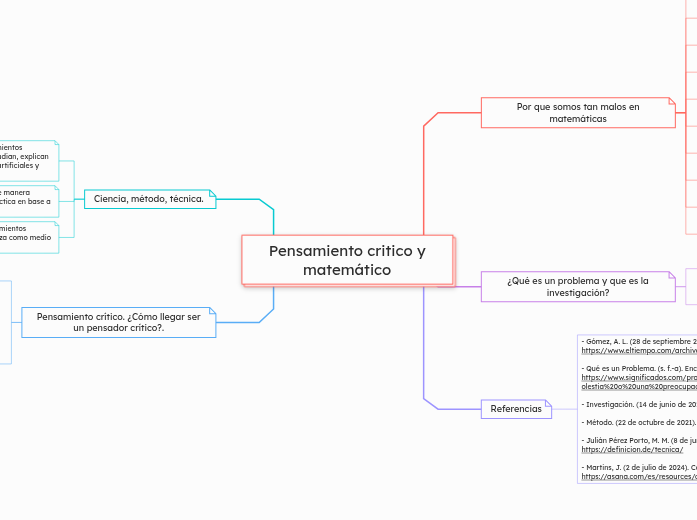 Pensamiento critico y matemático
