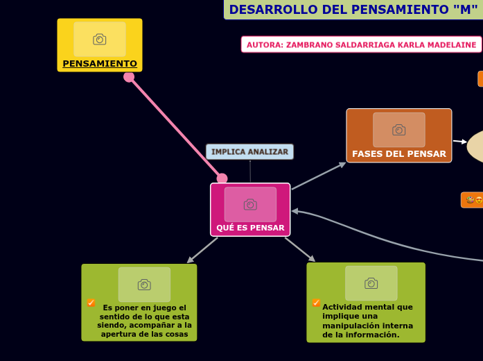 QUÉ ES PENSAR - Mapa Mental
