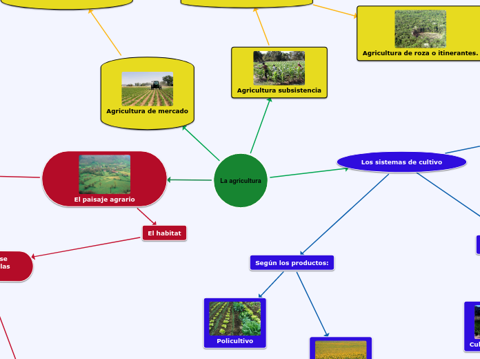 La agricultura - Mapa Mental