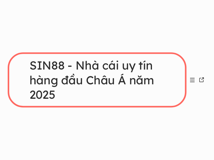 SIN88 - Nhà cái uy tín hàng đầu Châu Á năm ...- Mindmap