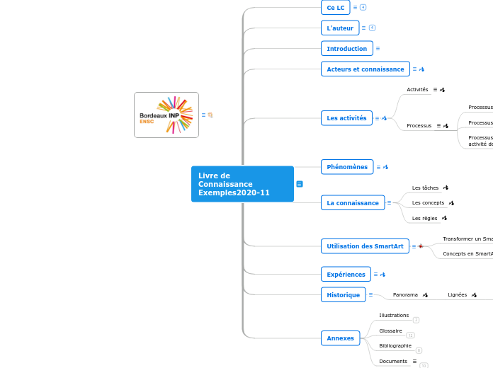 Livre de Connaissance Exemples2020-11 - Carte Mentale