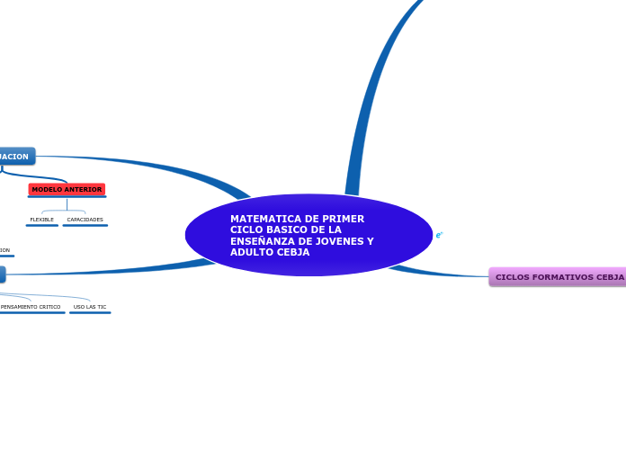 MATEMATICA DE PRIMER CICLO BASICO DE LA...- Mapa Mental