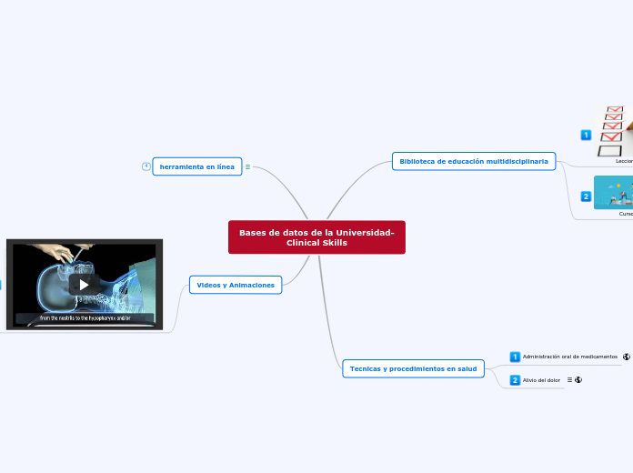 Bases de datos de la Universidad-Clinic...- Mapa Mental