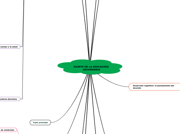 SUJETO DE LA EDUCACIÓN SECUNDARIA - Mapa Mental