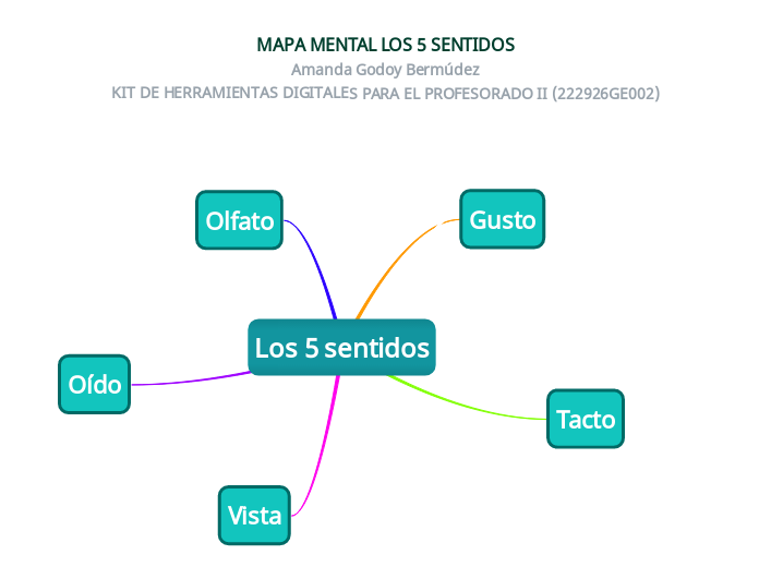 Los 5 sentidos - Mind Map
