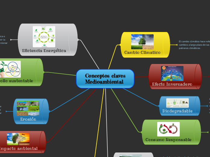 Conceptos claves
Medioambiental - Mapa Mental