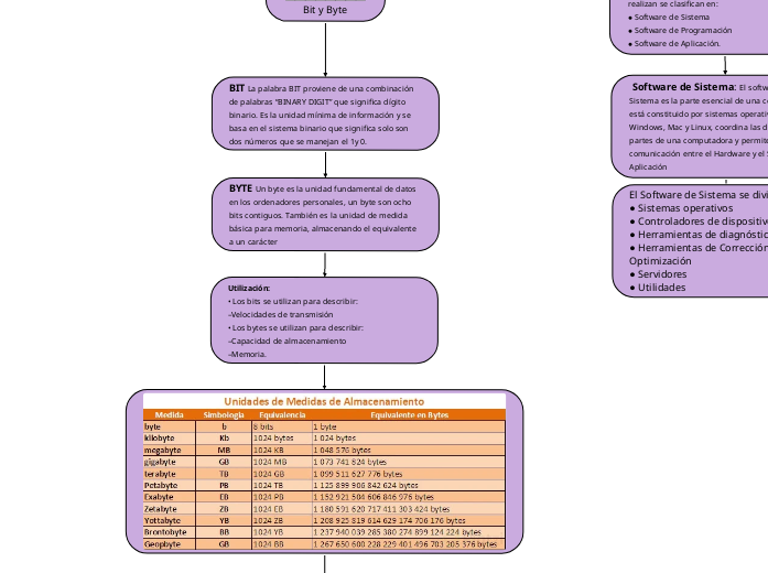 Software Hardware bit y un byte 