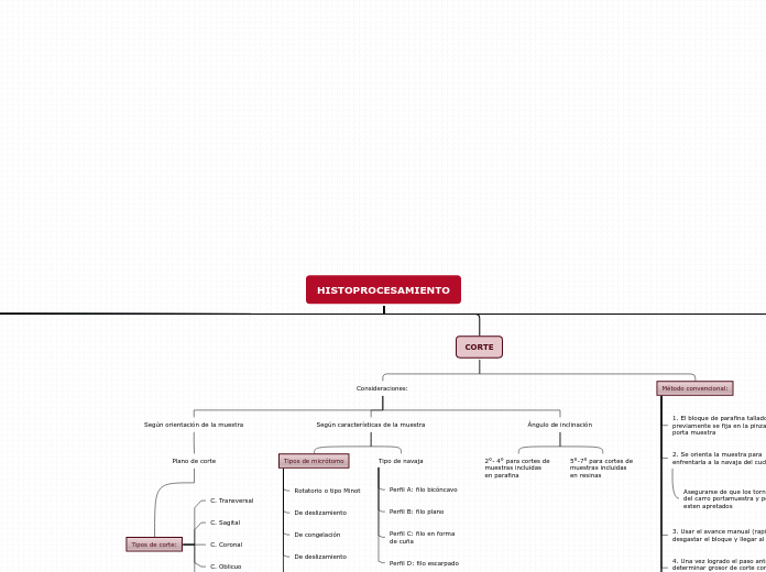 HISTOPROCESAMIENTO - Mapa Mental