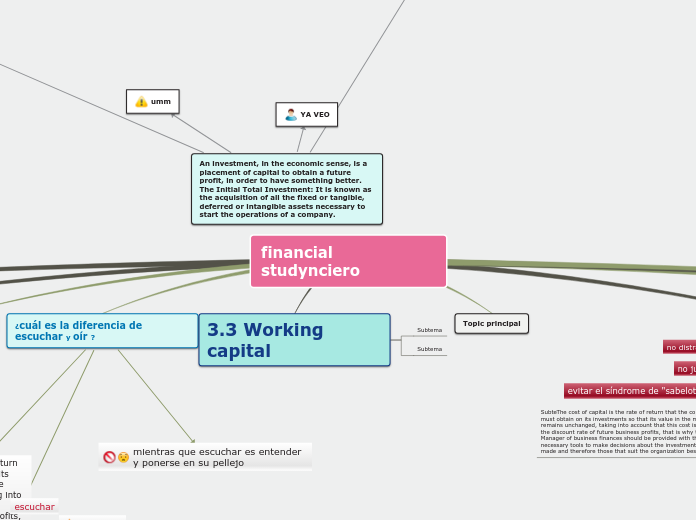 financial studynciero - Mapa Mental