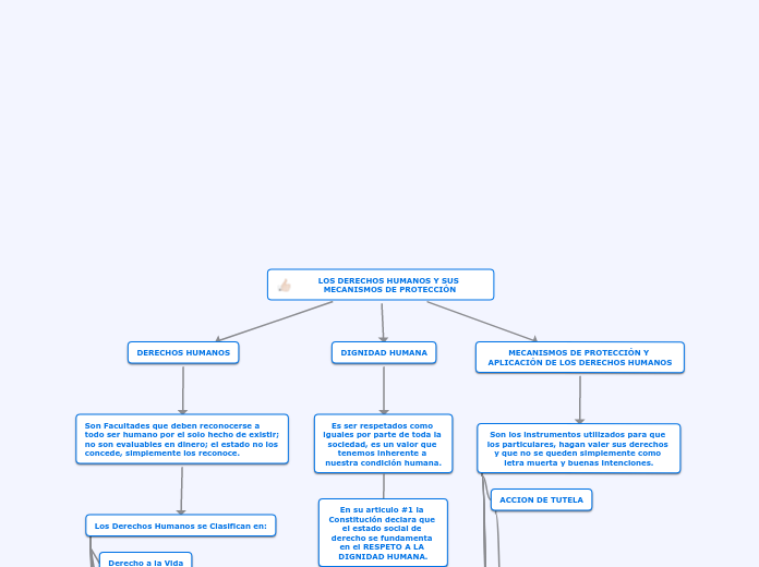 LOS DERECHOS HUMANOS Y SUS MECANISMOS D...- Mapa Mental