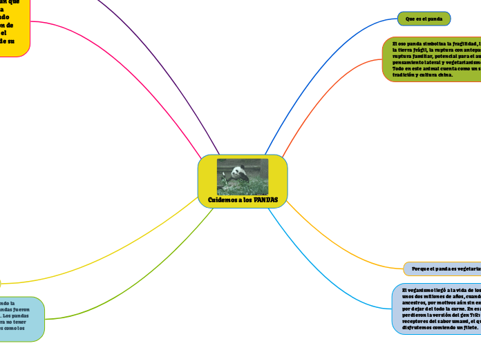 Cuidemos a los PANDAS - Mapa Mental