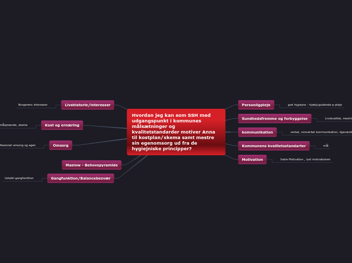Hvordan jeg kan som SSH med udgangspunkt i ...- Mindmap