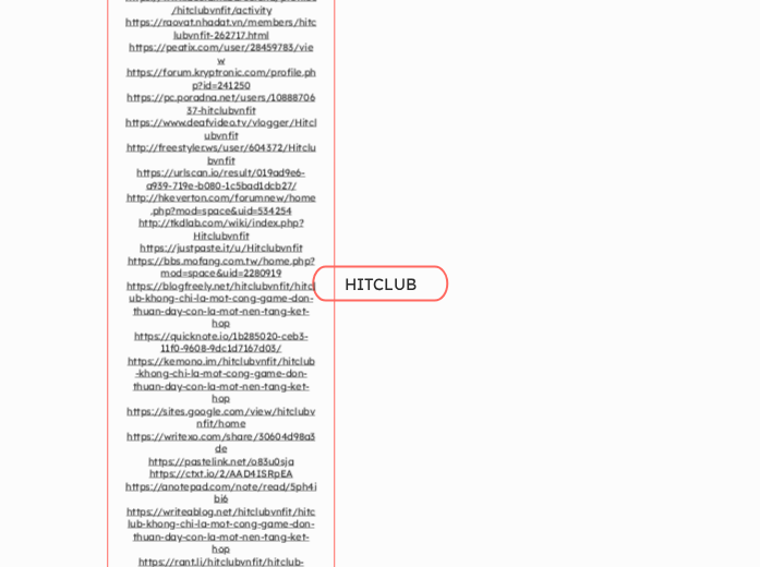 HITCLUB - Mindmap
