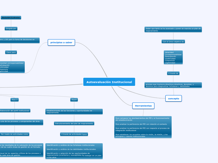 Autoevaluación Institucional - Mapa Mental