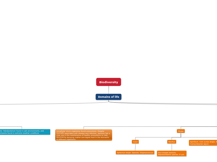 Biodiversity - Mind Map