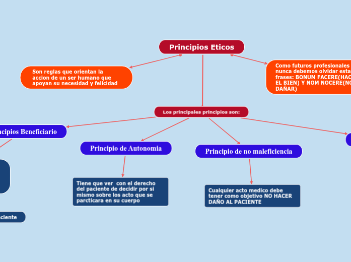 Principios Eticos - Mind Map